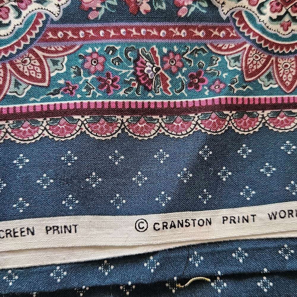 Fabric Panel Squares For Pillow Or Quilt